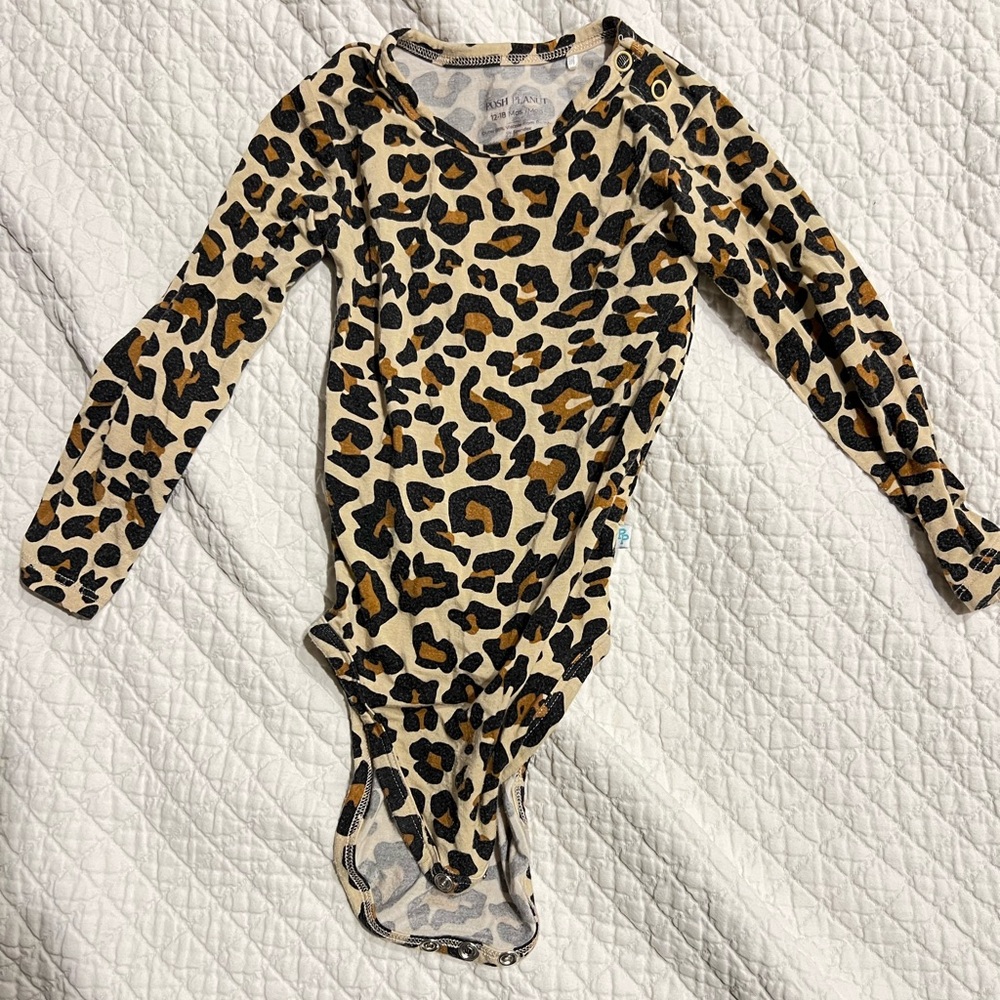 posh peanut body suit leopard long sleeve